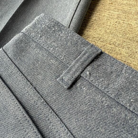 VTG 80s Levi's 517 Gray Sta Press Boot Cut Polyester Dress Pants White Tab 36x34 - Picture 11 of 12